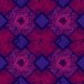 Purple Rhombus Folkloric Pattern