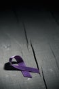 Purple ribbon against the violence against women Royalty Free Stock Photo