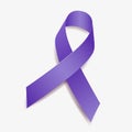 Purple ribbon awareness