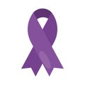 purple ribbon campaign intense illustration