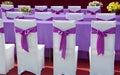 Purple ribbon chair Royalty Free Stock Photo