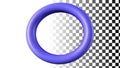 Purple ring, circular shape and design element png transparent image Generative AI