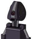 Purple Robot With Droid Head And Round Mouth And Black Cyclops Eye