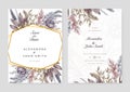 Purple rose flower floral vector elegant hand drawing wedding invitation floral design Royalty Free Stock Photo