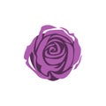 Purple rose flower icon design template vector isolated Royalty Free Stock Photo