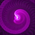 Purple Rotating Swirls. Abstract Spiral Background Royalty Free Stock Photo