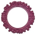 Purple Round Modern Vibrant Colored Empty Frame