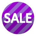 Purple sale sign