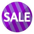 Purple sale sign