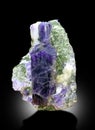 purple scapolite with diopsite Mineral specimen from badakhshan afghanistan