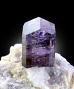 purple scapolite on matrix Mineral specimen from badakhshan afghanistan