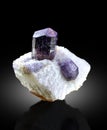 purple scapolite on matrix Mineral specimen from badakhshan afghanistan