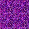 Purple seamless diagonal rectangle pattern - vector tile mosaic background Royalty Free Stock Photo