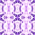 Purple Seamless Design. Geometric Shibori. Pink