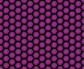 Purple seamless hexagonal pattern with black strokes