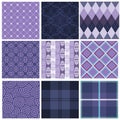 Purple seamless patterns