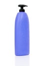 Purple shampoo bottle Royalty Free Stock Photo