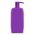 Purple Shampoo Bottle Template. Baby Hair Cosmetic Royalty Free Stock Photo