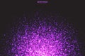 Purple Shimmer Glowing Round Particles Vector Background