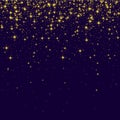 Purple shiny background with golden sparkling lights.