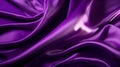 Purple silk texture background. Abstract textile elegant luxury violet banner. Satin wavy backdrop. Prestigious, award