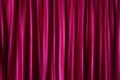 Purple silky satin curtains Royalty Free Stock Photo