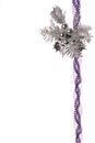 Purple and silver christmas decoration/background Royalty Free Stock Photo