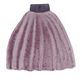 Purple skirt with frills