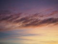Purple sky. Royalty Free Stock Photo