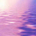 Purple sky reflected in water Royalty Free Stock Photo