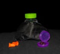 Purple Sleep Gummies with Ear Plugs and sleep mask Royalty Free Stock Photo