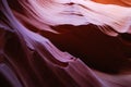 Purple slot Antelope Canyon in Navajo reservation