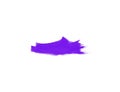 Purple smear brush isolated on white backdrop