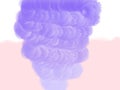 Purple smoke float painting. Watercolor brushing wavy digital art abstract background