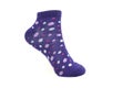 Purple sock isolated on white background Royalty Free Stock Photo