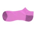 Purple sock on white