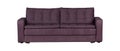 Purple sofa isolated on white Royalty Free Stock Photo