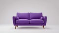 Vibrant Purple Sofa - Modern Upholstered Furniture, Studio Shot Royalty Free Stock Photo