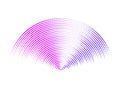 Purple sound wave signal. Radio or music audio concept. Epicentre or radar icon. Radial signal or vibration elements