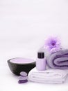 Purple Spa still life Royalty Free Stock Photo