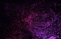 purple abstract crumpled aluminum, titanium shiny foil background Royalty Free Stock Photo