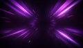 Purple speed rays in a dark space Royalty Free Stock Photo