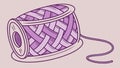 Purple Spool of Thread Vector Illustration for Crafts, vector design Generative AI Royalty Free Stock Photo