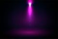 Purple spotlight rays falling from above background Royalty Free Stock Photo