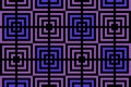 Purple squares pattern with black perpendicular lines