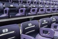 Purple Stadium Seats Close Up Royalty Free Stock Photo