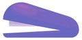 Purple stapler, illustration, vector Royalty Free Stock Photo