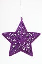 Purple Star Christmas Ornament Royalty Free Stock Photo