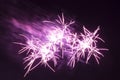 Purple star fireworks