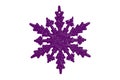 Purple star shape cartoon christmas tree decoratio